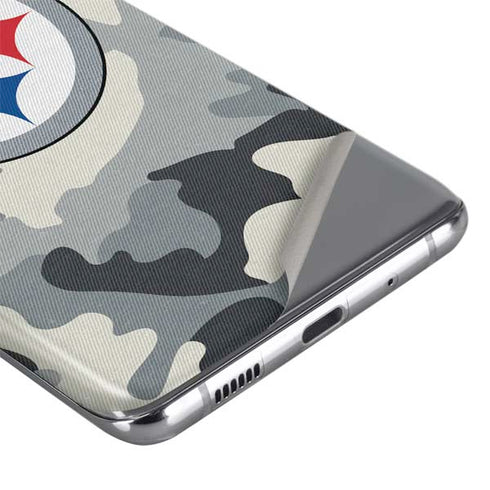 NFL Pittsburgh Steelers Camo Galaxy S20 Plus Skin